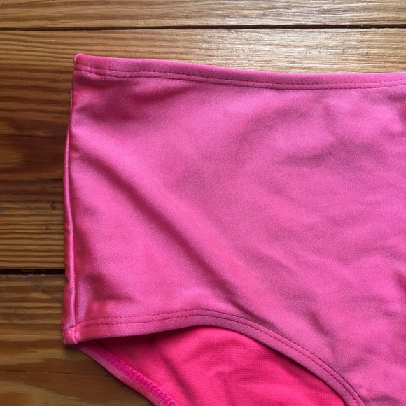 TiniBikini Hot Pink High Waisted Bikini Bottoms XL - Picture 2 of 8